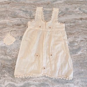 Toddler Muslin Dress ~ Hand Stitching